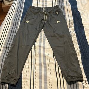 Morning cropped track pants in wolf grey